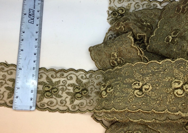 Trio of Antique Lace Trims image 3