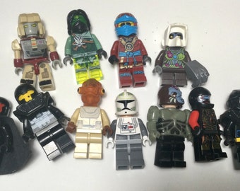 Vintage Lego Minifigures, Star Wars, Space Men Lot of 11