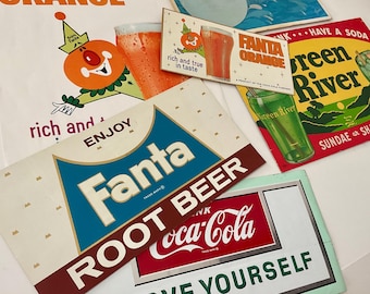 Rare Vintage Fanta Draft Root Beer Soda Fountain Coca Cola Brand