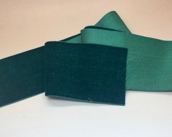 Vintage Green Velvet Ribbon