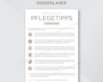 Pflegehinweis für Diodenlaser Behandlung, Pflegetipps nach Diodenlaser Behandlung