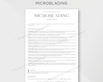 Pflegehinweise für Microblading Behandlung, Anleitung Pflegetipps für die Microblading-Nachsorge