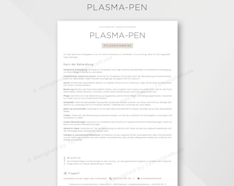 Pflegehinweise für Plasma-Pen Behandlung, Anleitung Pflegetipps nach der Plasmapen Behandlung