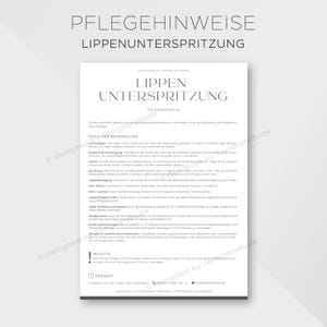 Pflegehinweise für Lippenunterspritzung, Tipps zur Pflege nach Unterspritzung der Lippen
