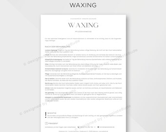 Pflegehinweis für Waxing Behandlung, Pflegetipps nach einer Waxing Behandlung