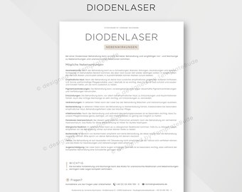 Nebenwirkungen bei Diodenlaser Behandlung, Risiken und Nebenwirkungen bei Laser Haarentfernung Behandlung, Sofortdownload