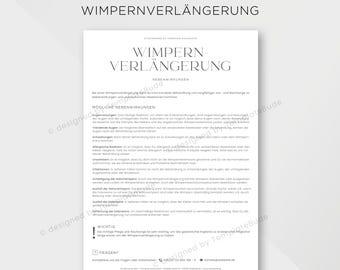 Nebenwirkungen Wimpernverlängerung, Hinweise zu Risiken und Nebenwirkungen bei Wimpernverlängerung Behandlung, Sofortdownload