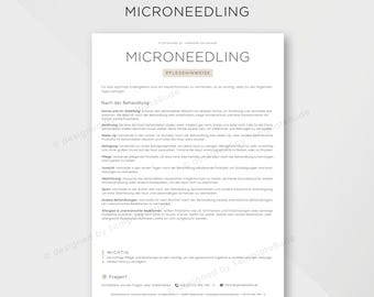 Pflegehinweise für Microneedling Behandlung, Anleitung Pflegetipps für Gesichtsbehandlung