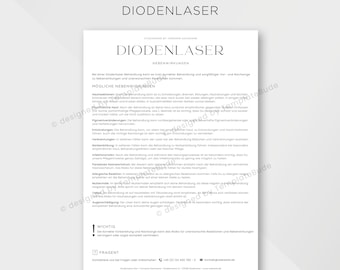 Nebenwirkungen bei Diodenlaser Behandlung, Risiken und Nebenwirkungen bei Laser Haarentfernung Behandlung, Sofortdownload