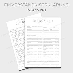Einverständniserklärung für Plasma-Pen Behandlung Einverständnis für Behandlung mit Plasma-Pen