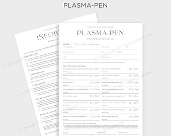 Einverständniserklärung für Plasma-Pen Behandlung Einverständnis für Behandlung mit Plasma-Pen