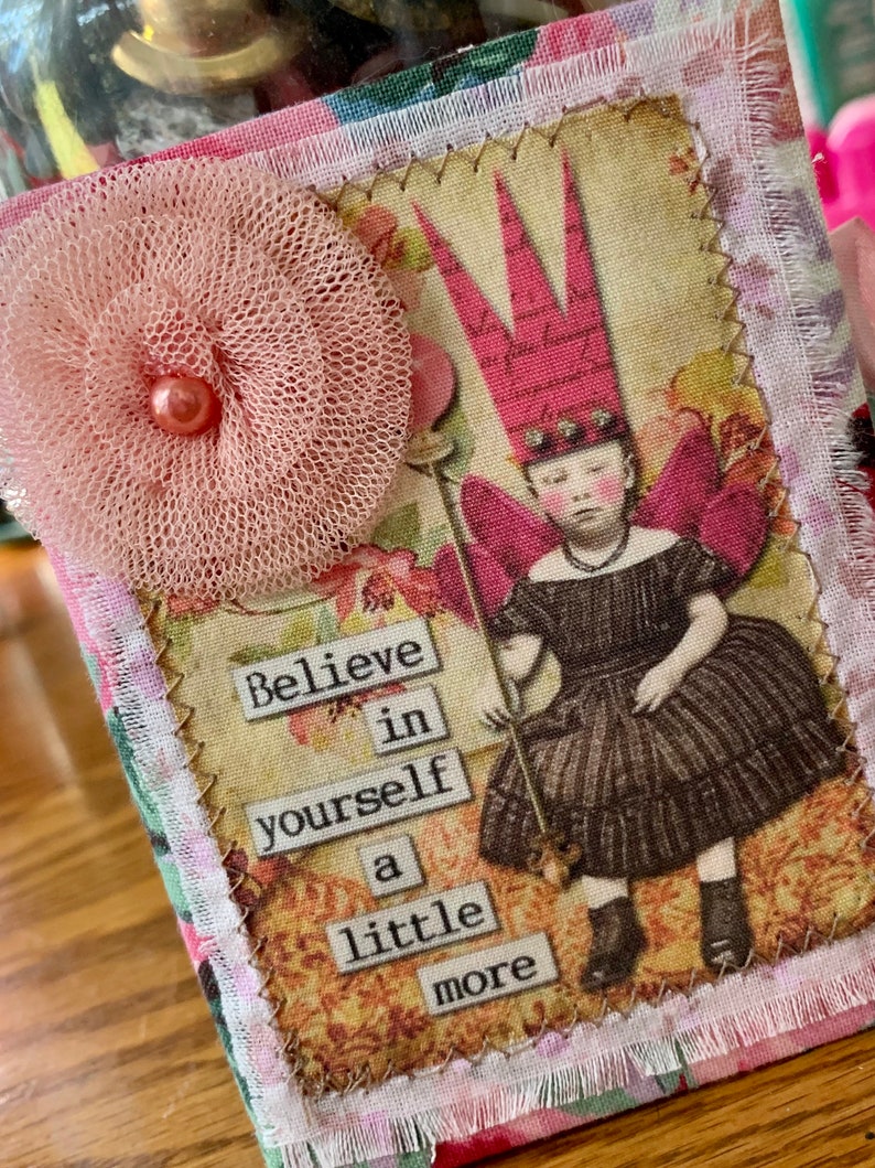 Handmade Needlebook Believe In Yourself Fairy