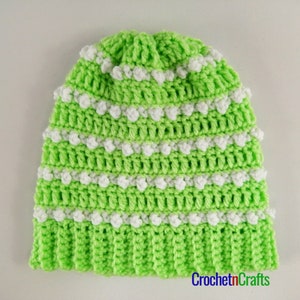 Baby Striped Hat PDF Crochet Pattern image 2