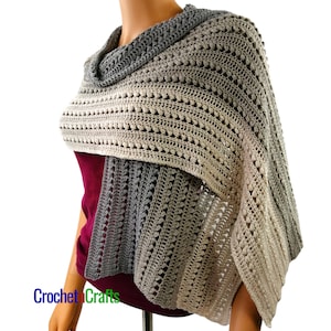 Elegant Crochet Wrap - PDF Pattern