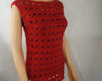 Simple Lace Summer Top ~ PDF Crochet Pattern