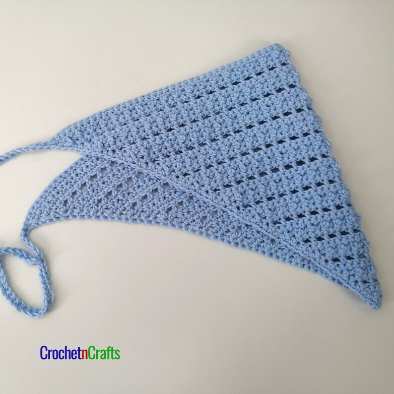 Bead and Lace Crochet Kerchief image 5
