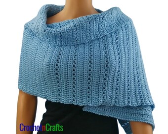 かぎ針編みのラップショールのパターン - Bagoday Crochet デジタル