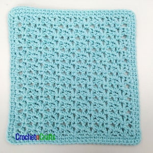 Blossom Lace Dishcloth Crochet Pattern