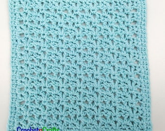 Blossom Lace Dishcloth Crochet Pattern