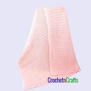 Slanted Puff Stitch Textured Baby Blanket Crochet Pattern PDF image 1