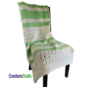 Crochet Blanket Pattern - Hdc V-st and Tr