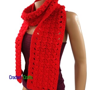 Textured Crochet Scarf - PDF Pattern