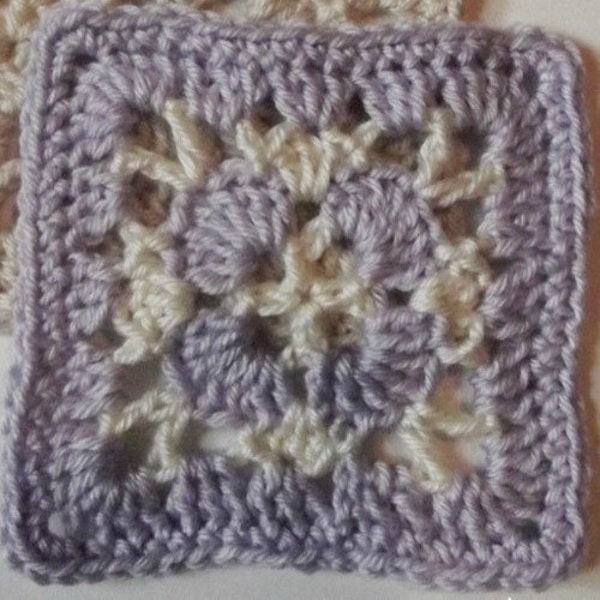 Pretty Corners 5" Afghan Square ~ Crochet Pattern