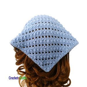 Bead and Lace Crochet Kerchief image 4