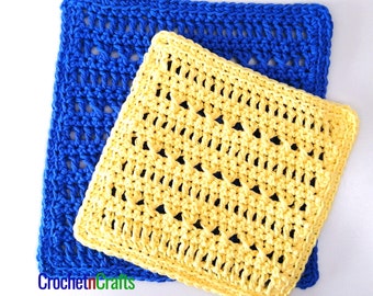 Crochet Washcloth Pattern - PDF Download