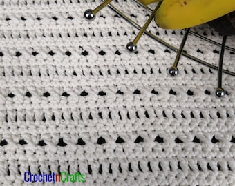 Rectangle Crochet Placemat Pattern - PDF Format