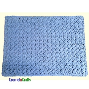 Super Bulky Crunch Stitch Crochet Mat - PDF Pattern