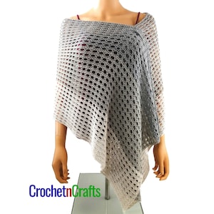Half Double and V-Stitch Super Fine Crochet Wrap - PDF Pattern