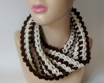 Picot Infinity Cowl ~ PDF Crochet Pattern