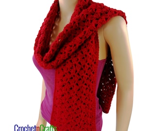 Quick Crochet Scarf - PDF Pattern