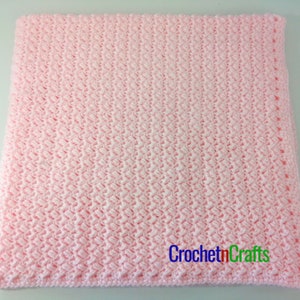 Slanted Puff Stitch Textured Baby Blanket Crochet Pattern PDF image 6