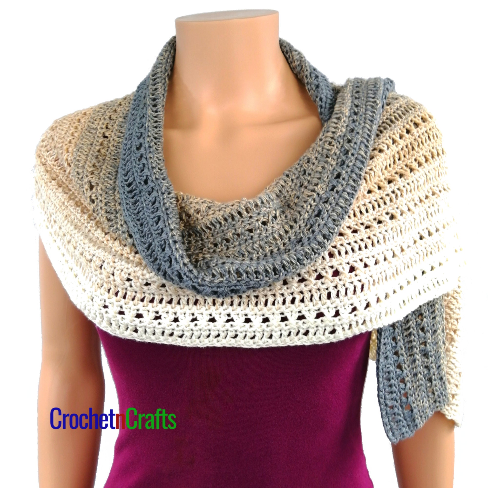 Rectangular Shawl ~ PDF Crochet Pattern - Etsy