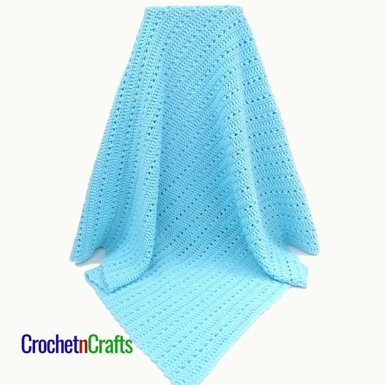Double Crochet and Cross Stitch Baby Blanket PDF Pattern Etsy
