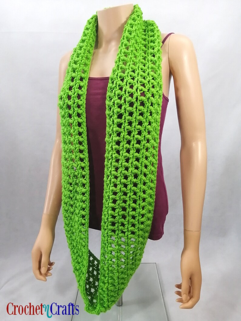 A Bullion Stitch Cowl Neck Scarf PDF Crochet Pattern image 2