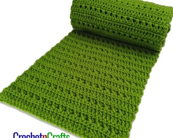 Double Crochet and Cross Stitch Scarf - PDF Crochet Pattern