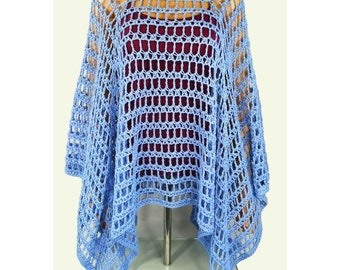 Simple Summer Crochet Poncho ~ PDF Pattern