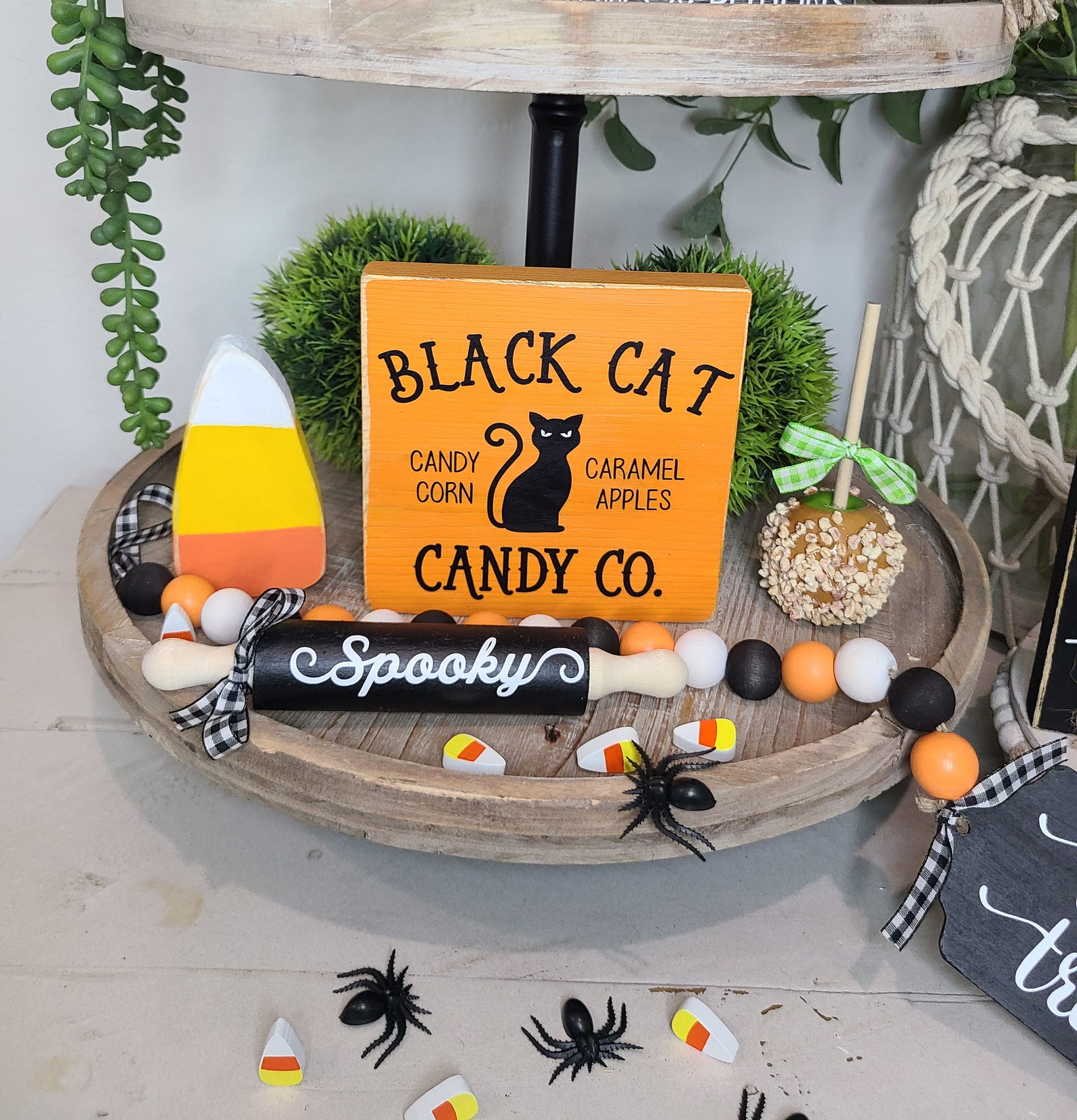 HALLOWEEN Tiered Tray Bundle Set 13 PIEZAS Pumpkin House Etsy