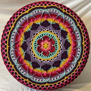 Radiating Jewel Crochet Spare Tire Tyre Cover image 1