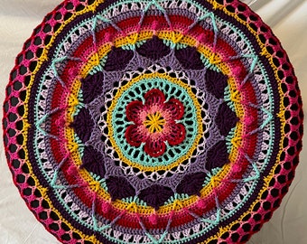 Radiating Jewel Crochet Spare Tire Tyre Cover