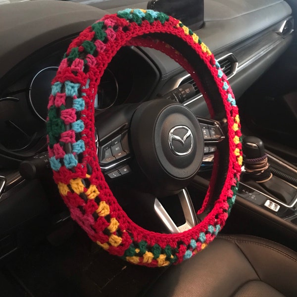 Steering Wheel Cover Cozy Granny Chic