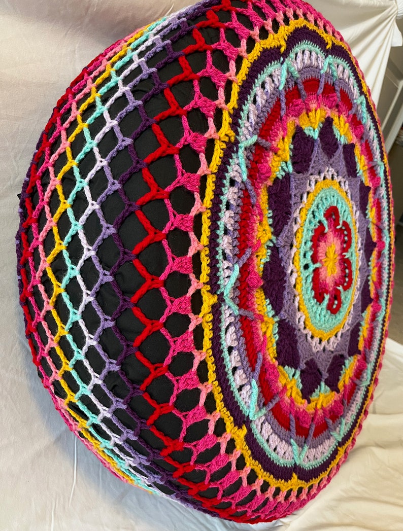 Radiating Jewel Crochet Spare Tire Tyre Cover image 3