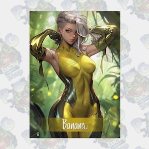 Token Banana full art Mtg proxy carte personnalisée holographique