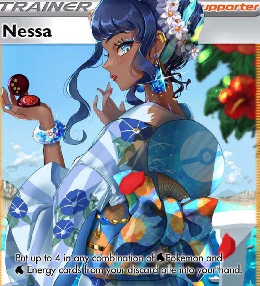 nessa pokemon card full art Nessa x Sonia Full Art Trainer – withlovebysleepy