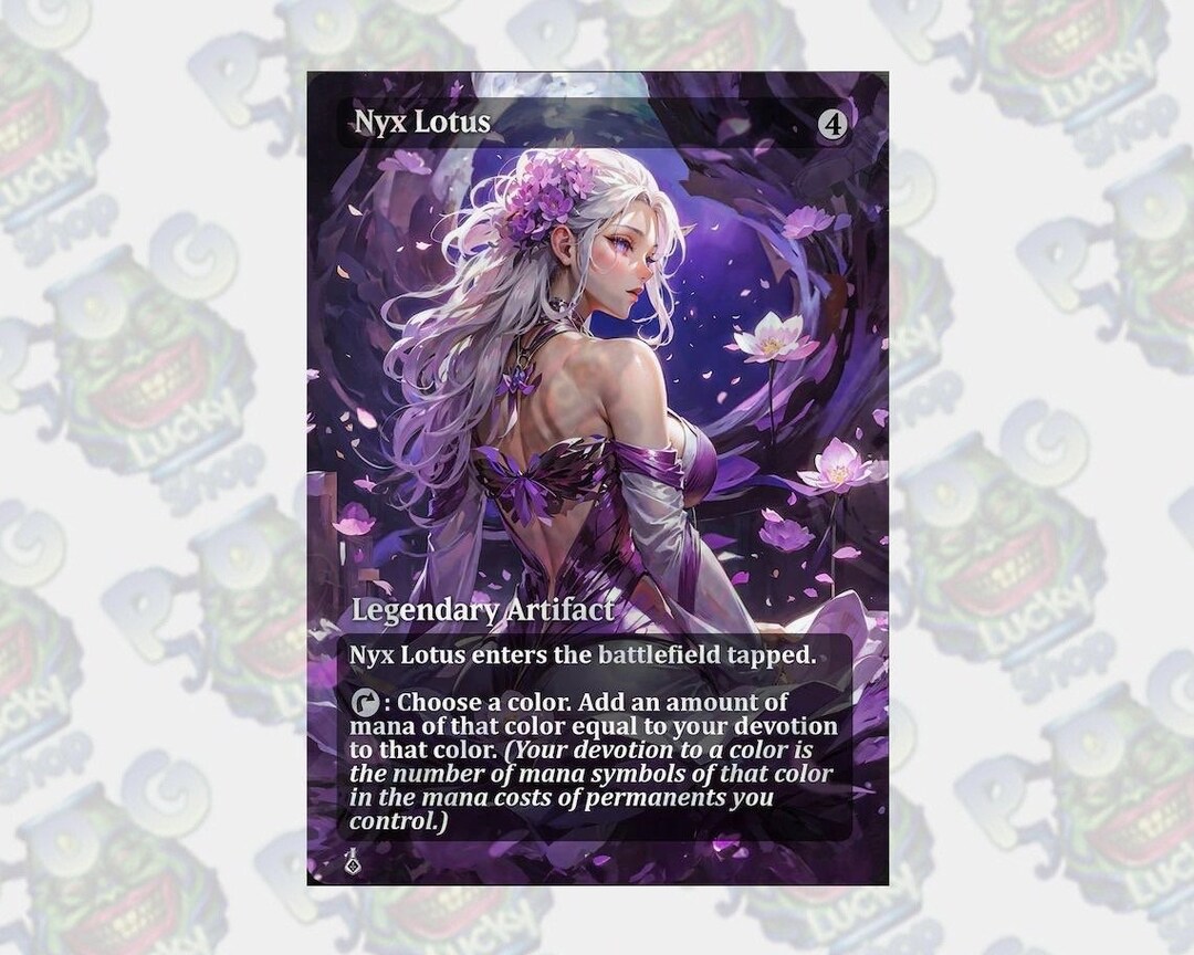 Timeless Lotus Custom Made Proxy Spielkarte