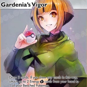 pokemon gardenia card Gardenia's Vigor - 202/189 Hyper Secret Rainbow Rare Trainer main image 0