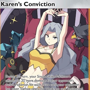 karen pokemon card Pokemon X & Y Promos - Karen - XY177a main image 1